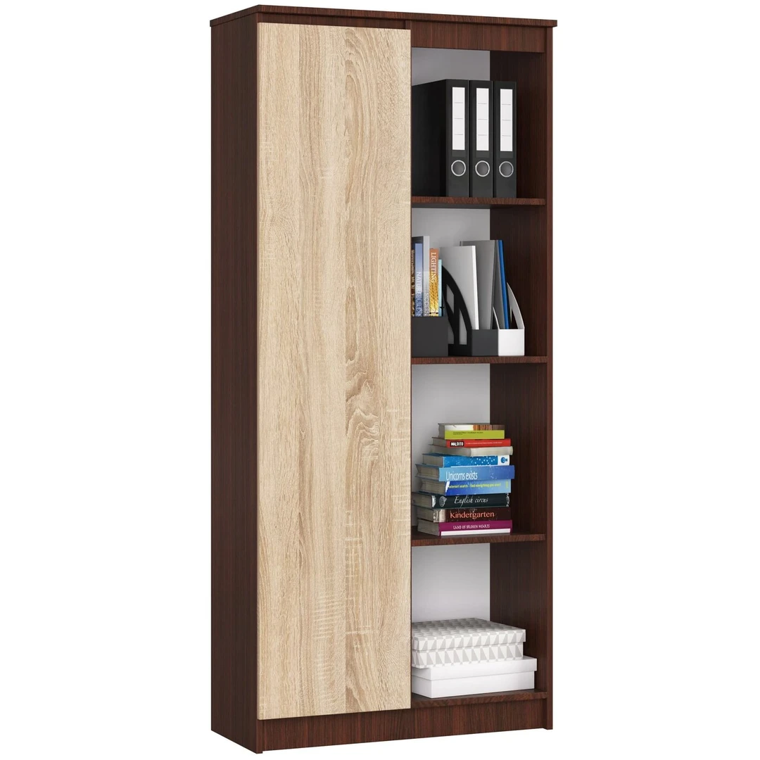 Stilinga 8 lentynų knygų spinta iš laminuotos plokštės