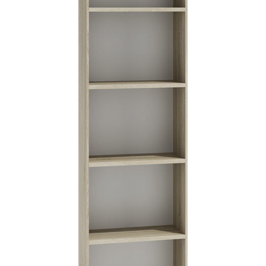 Moderni atvira lentyna iš MDP su PVC briaunomis