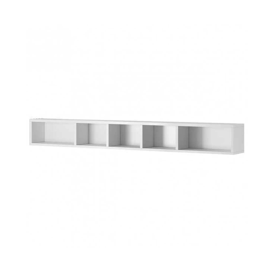 Šiuolaikiška balta spintelė su laminuota plokšte