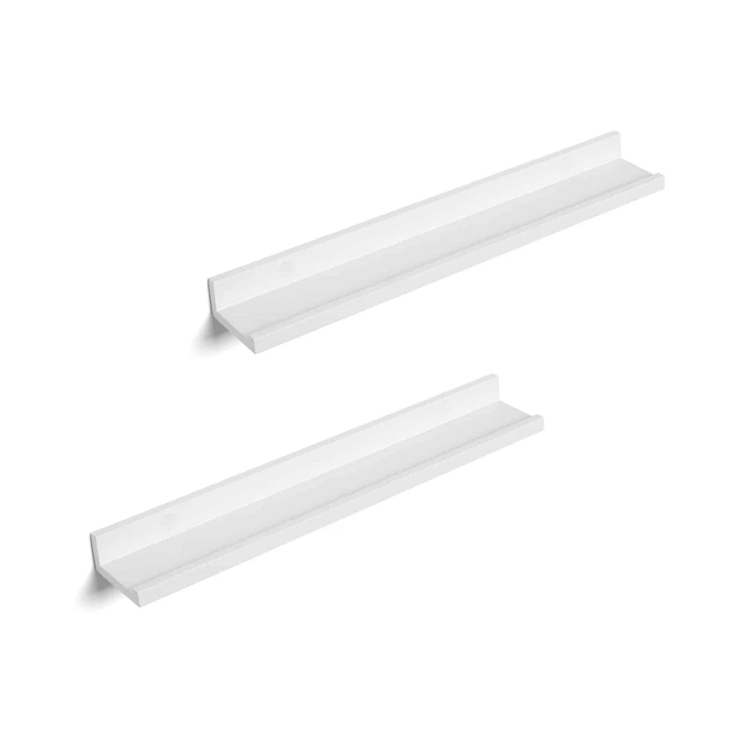 Plaukiojančios lentynos balta spalva – tobulas sprendimas jūsų interjerui