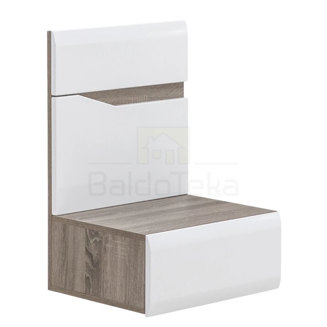 Šiuolaikinė spintelė su švelnaus stabdymo stalčiumi