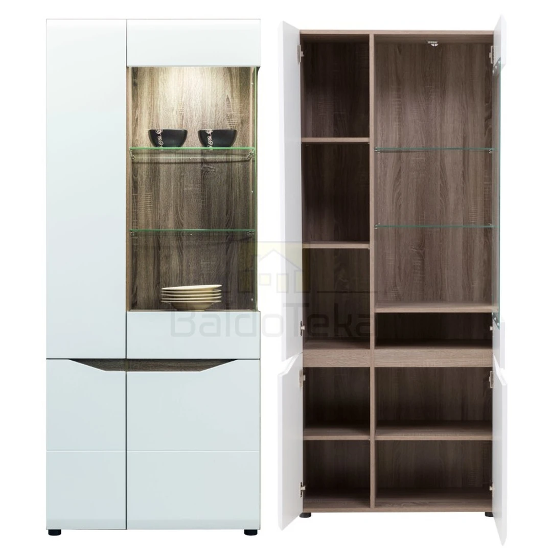 Ergonominė spinta su tylaus uždarymo sistema