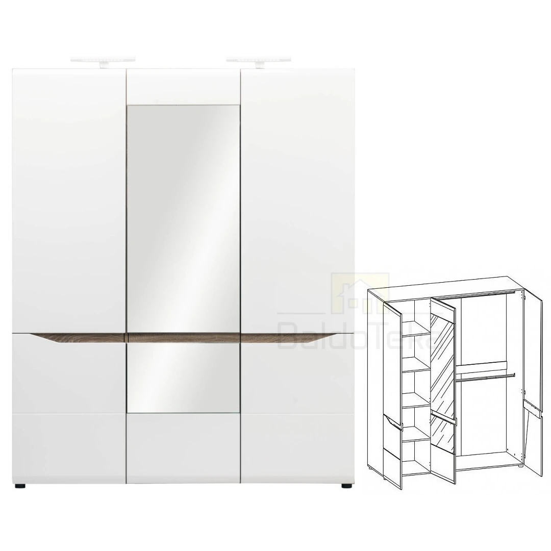 Ergonominė spintelė su tylaus uždarymo sistema