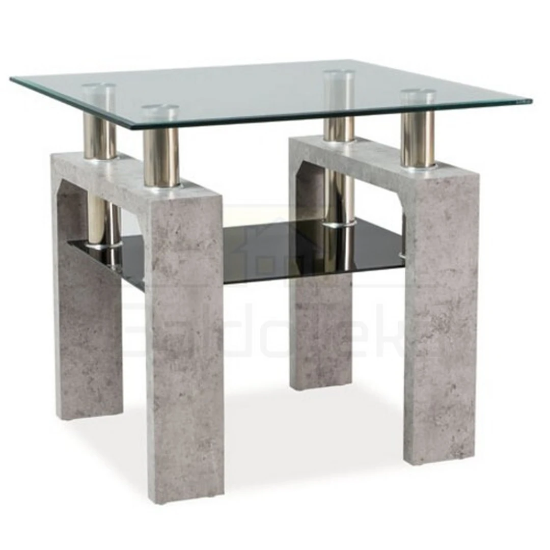 Modernus staliukas su grūdintu stiklu ir MDF