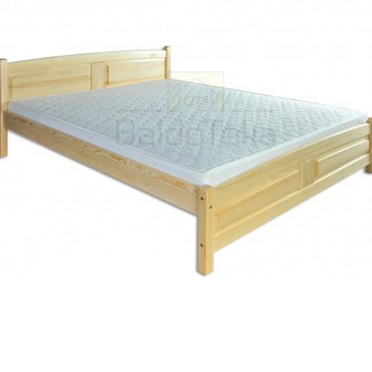 Ergonominė 200x200 cm lova iš natūralios pušies