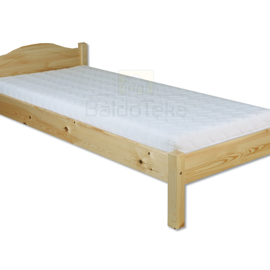 Ergonomiška 100x200 cm lova su natūralia pušies mediena