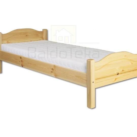 Ergonomiška 80x200 cm lova iš natūralios pušies