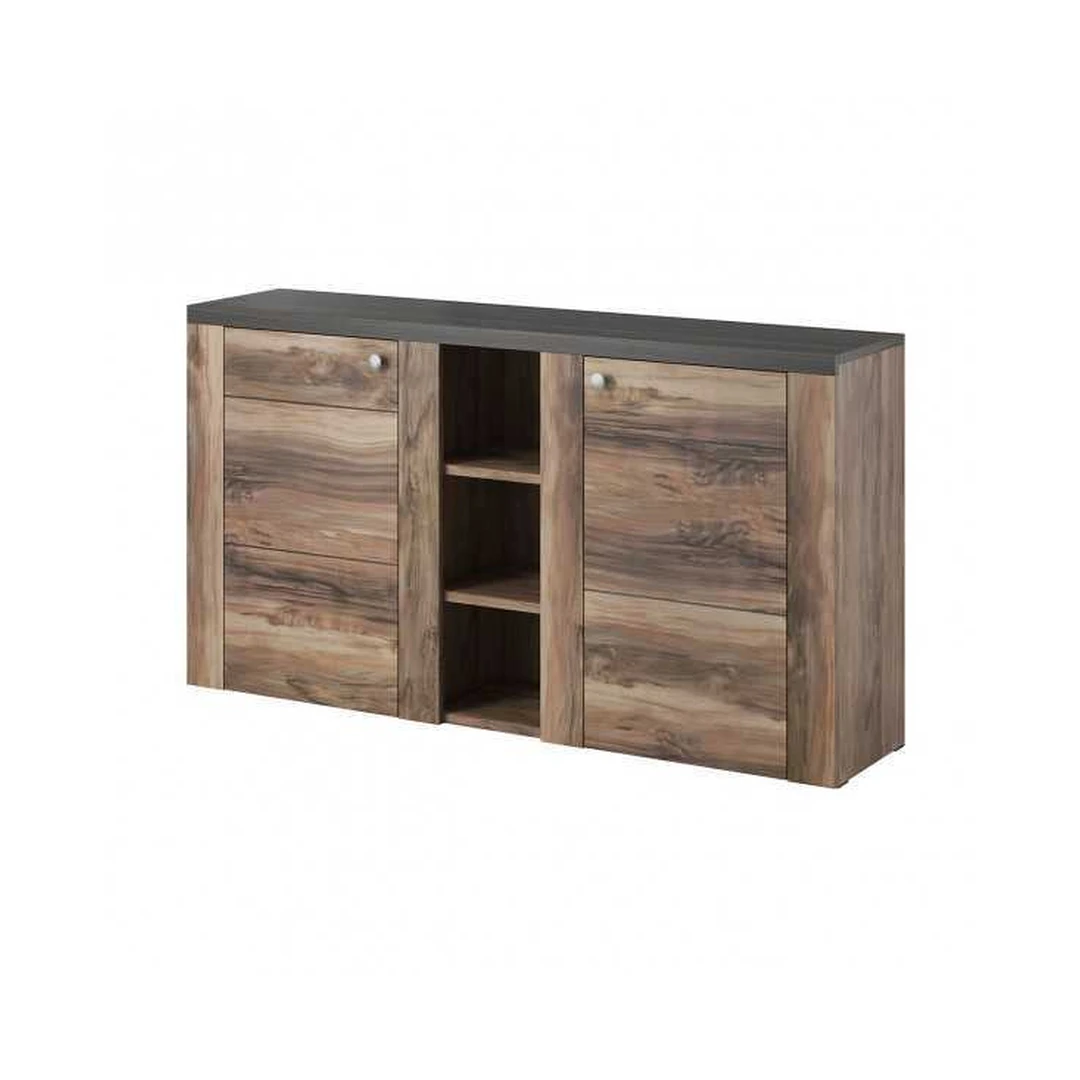 Elegantiška spinta Satin Nussbaum spalva, 155x85x37 cm