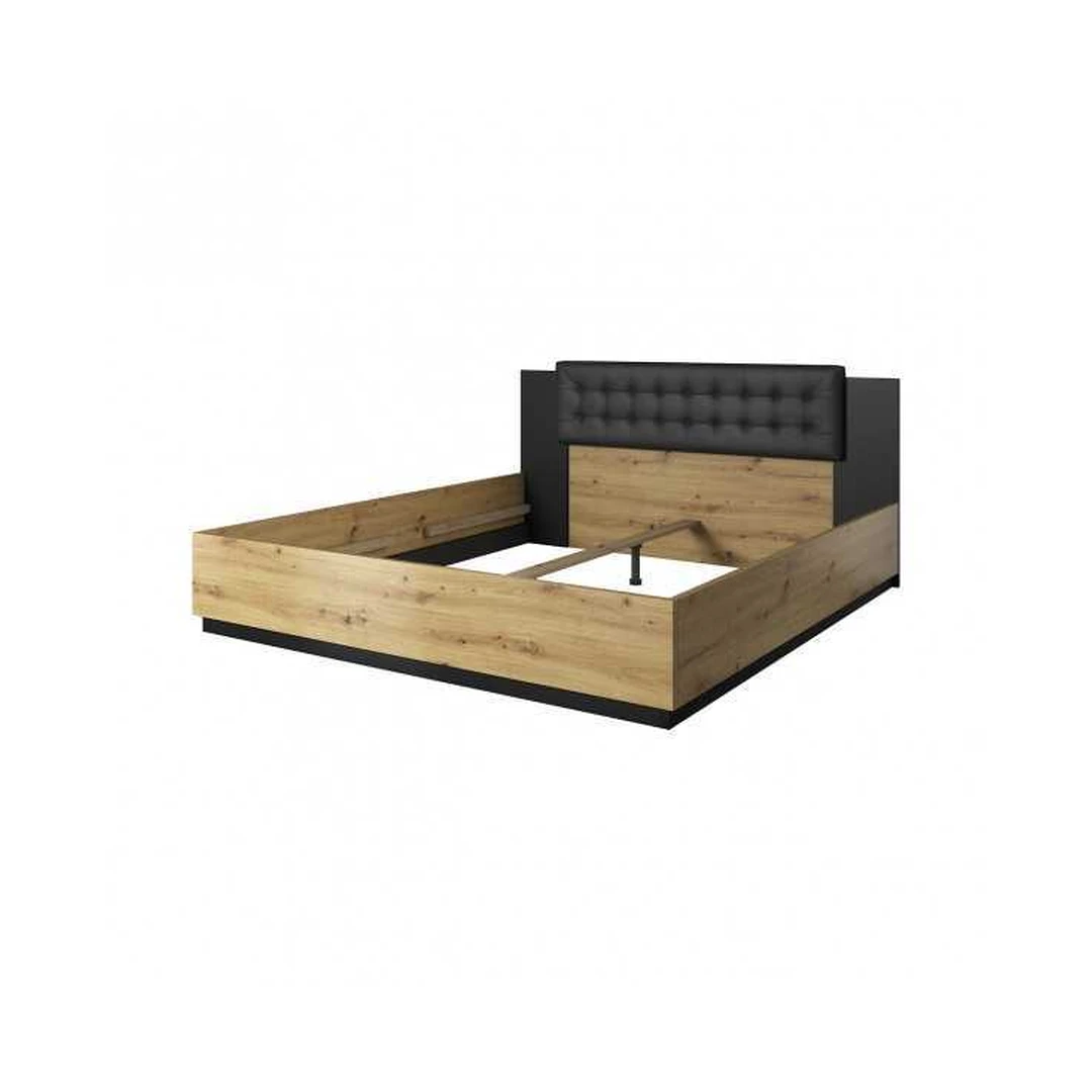 Įspūdingas 146 cm pločio lova su galvos atrama