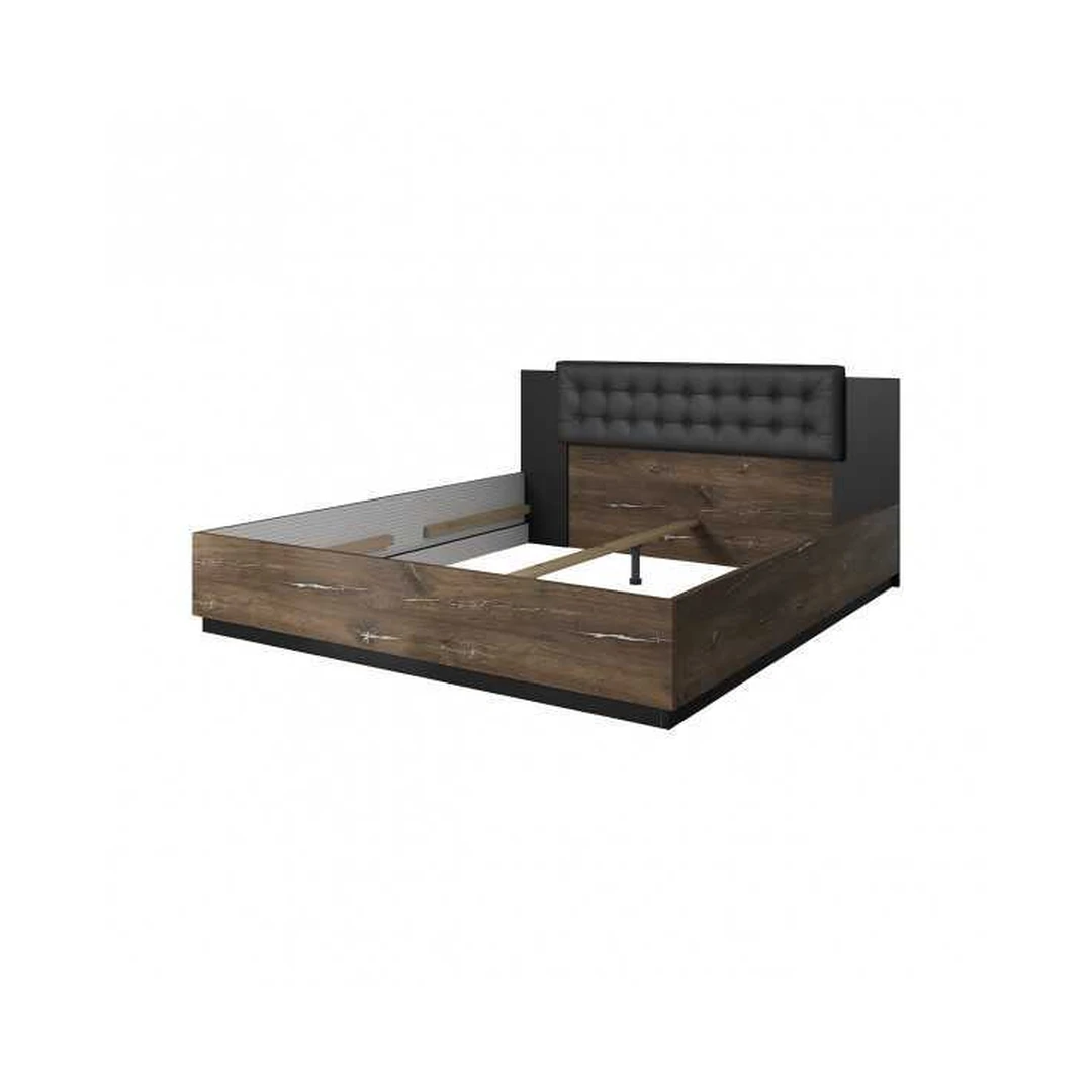 Stilinga dvigulė lova „Flagstaf Dark“ – erdvus miegamasis