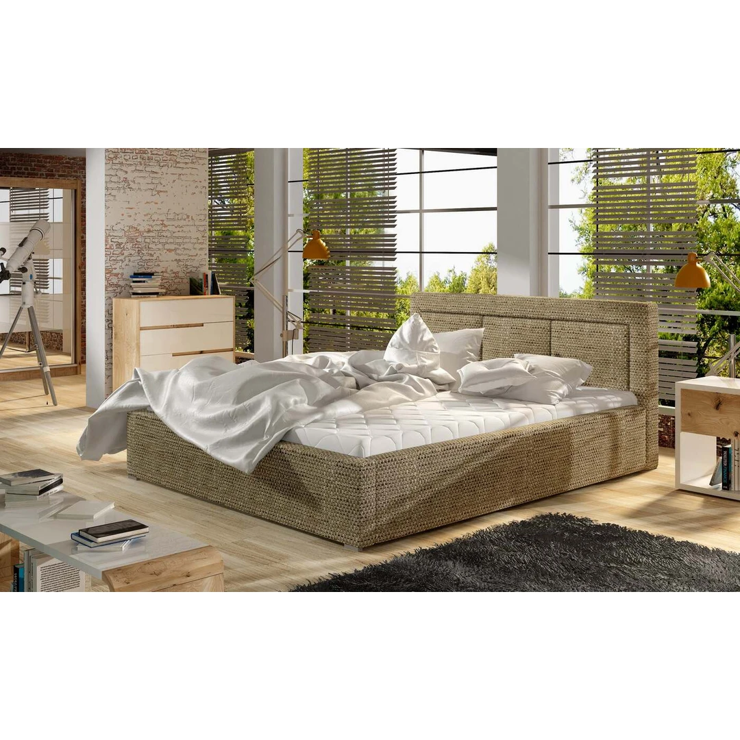 Erdvi klasikinės miegamojo lovos EL1857 su 4 miegamojo paviršiaus dydžiais