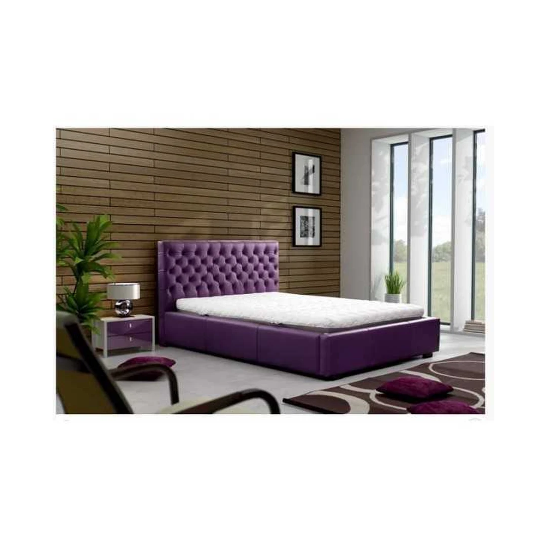 Lova M038 80 su medinėmis kojelėmis ir grotelėmis