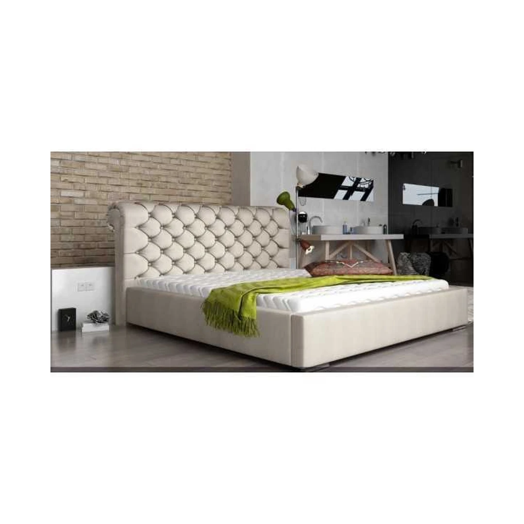 Ergonomiška lova M040 su patalynės dėžė ir grotelėmis