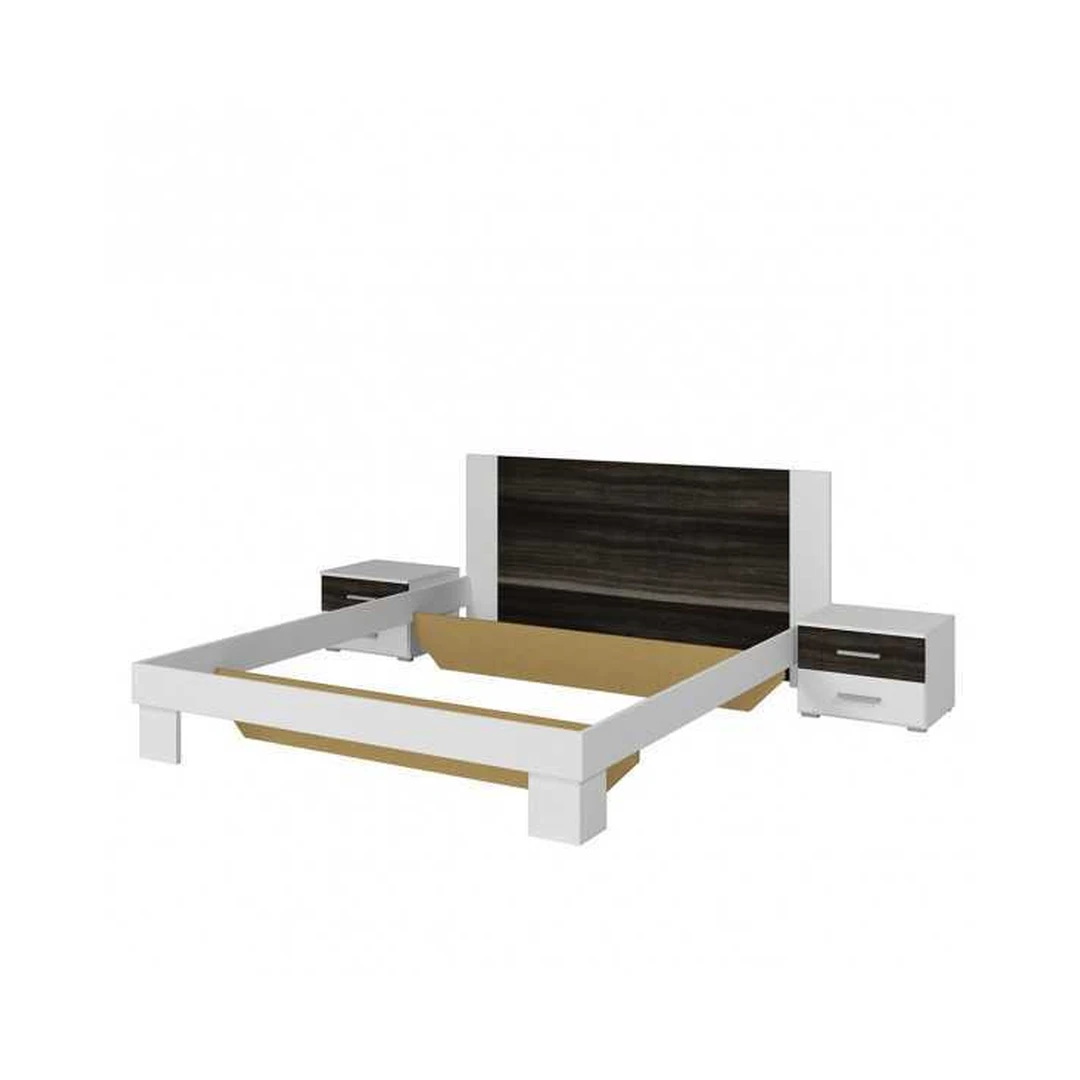 Ergonominė lova su 2 naktiniais staliukais