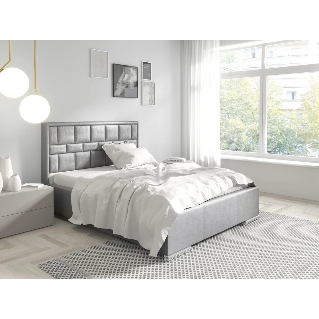 Žaismingas ir elegantiškas lovos dizainas su ergonomišku galvūgaliu