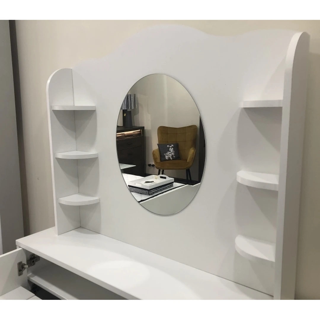 Balta LMDP spintelė su komoda LUNA LN-05