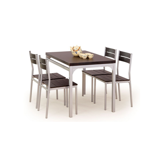 Stalas su 4 kėdėmis – elegantiškas komplektas jūsų virtuvei