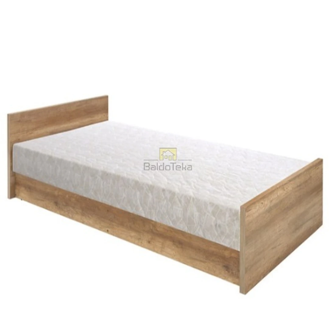 Lova ąžuolo spalva be grotelių