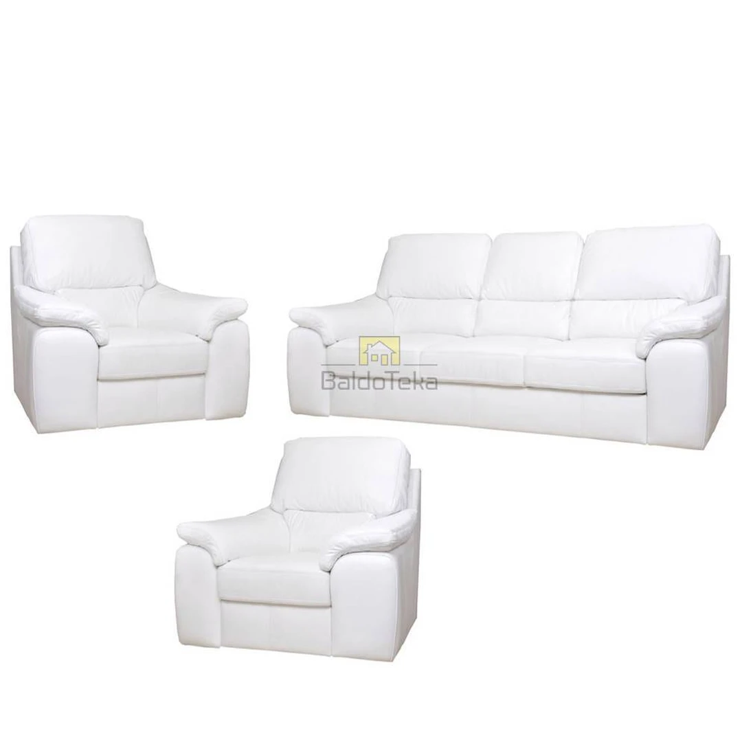 Natūralios odos minkšti sofos komplektai su miegamąja dalimi