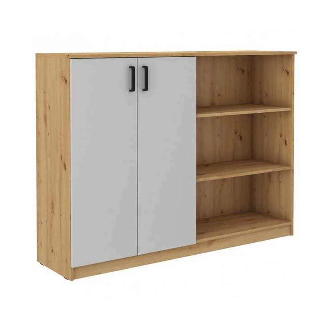 Modernus spintos sprendimas – „Artisan“ ąžuolo ir šviesiai pilkos spalvos