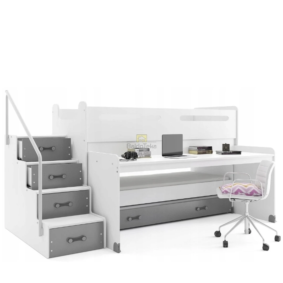 Dvigubos lovos komplektas su poliuretano čiužiniais ir grotelėmis