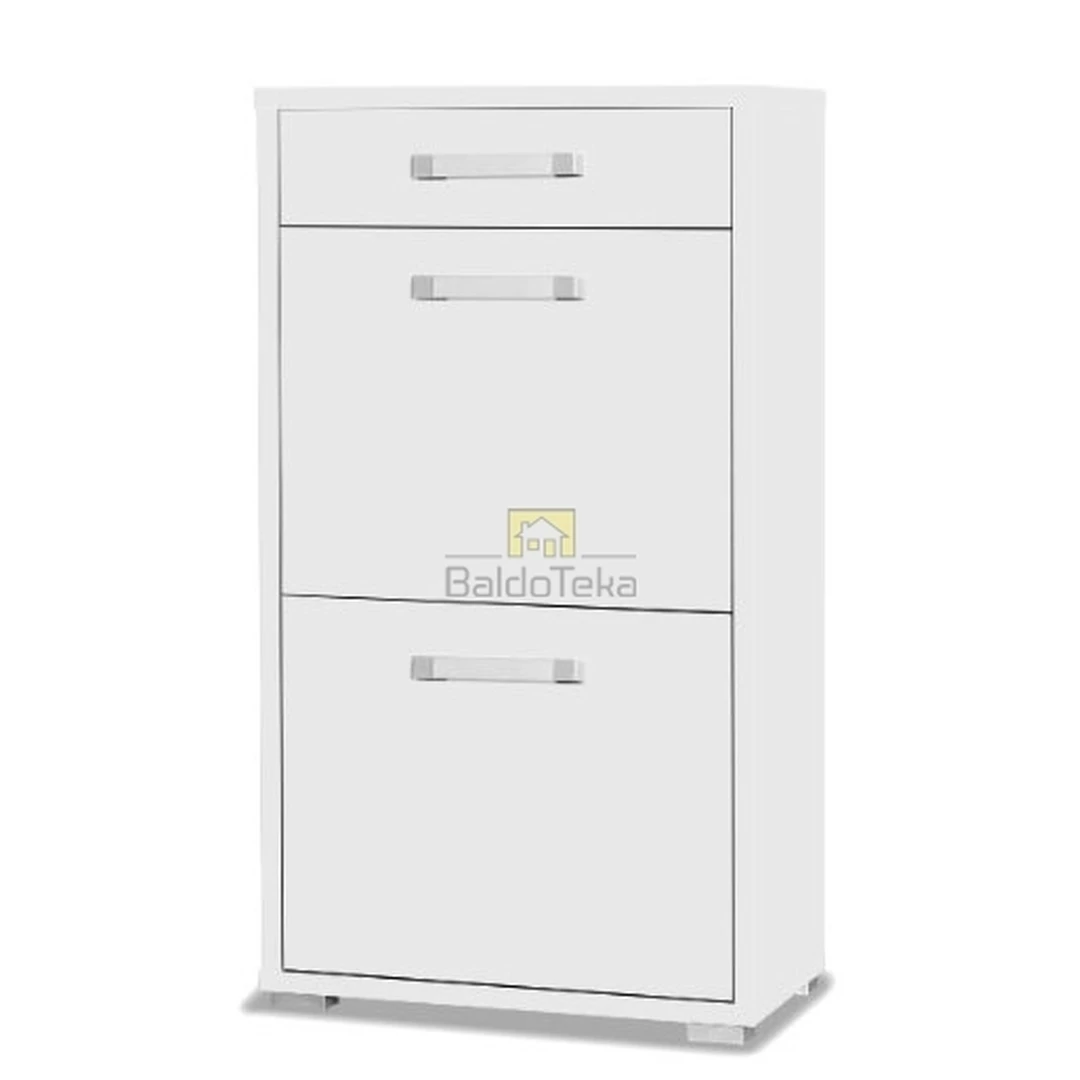 Šiuolaikiška balta matinė spintelė MAXIMUS