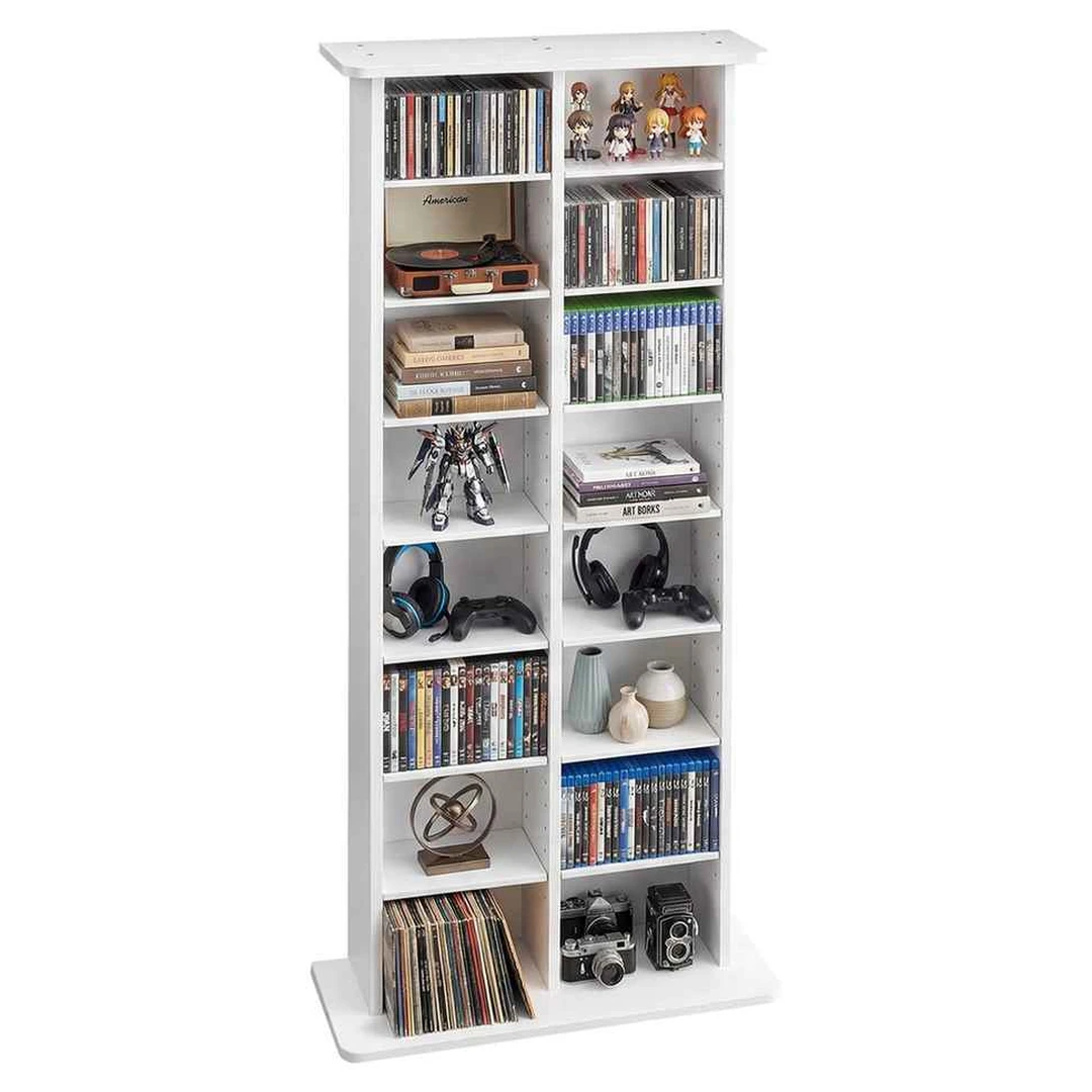 Medijos laikymo spintelė VEVOR KLDS-11, 8 pakopų, 55,9 × 22,2 × 129,5 cm - Lentynos