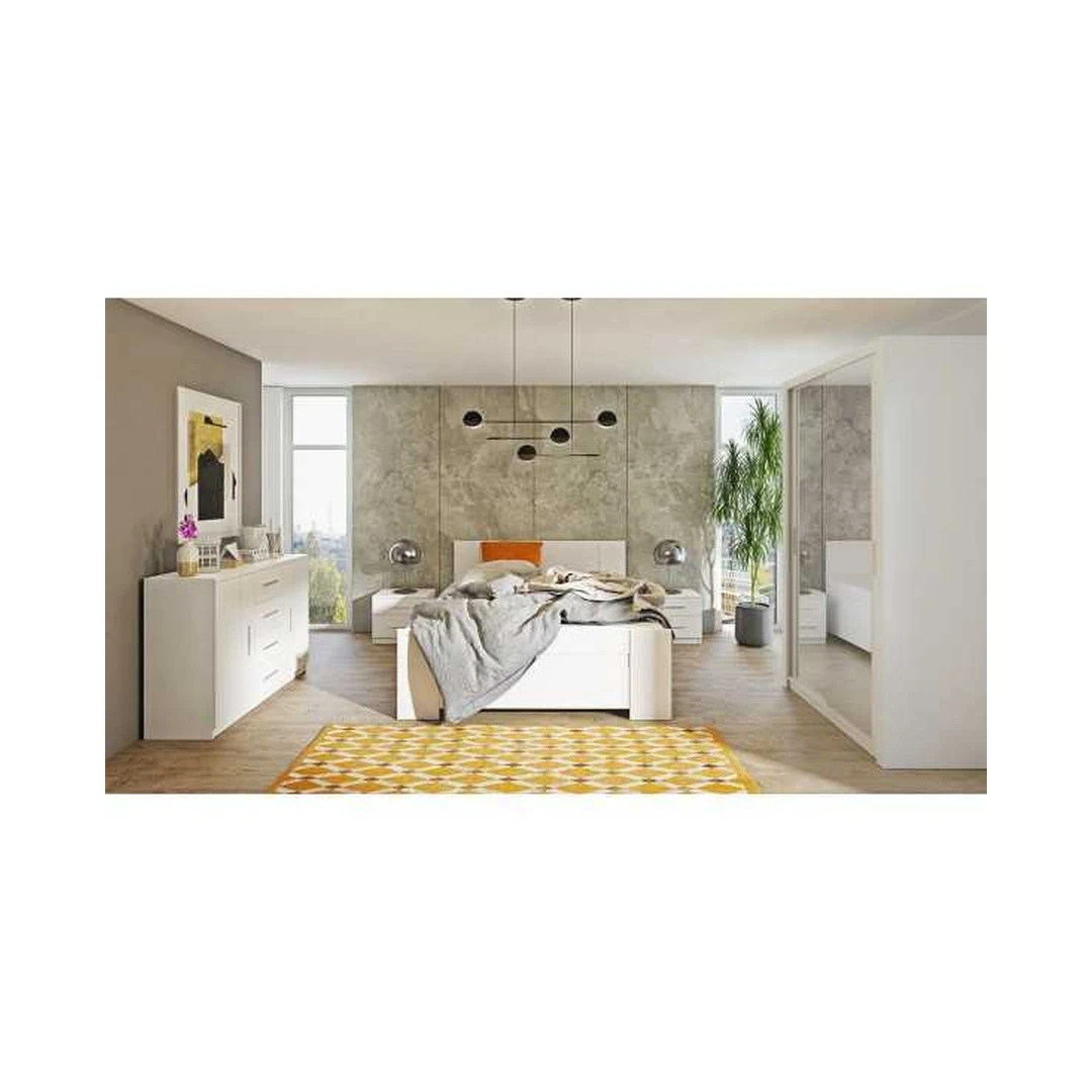 Šiuolaikinė 2D4SZ komoda su LED apšvietimu