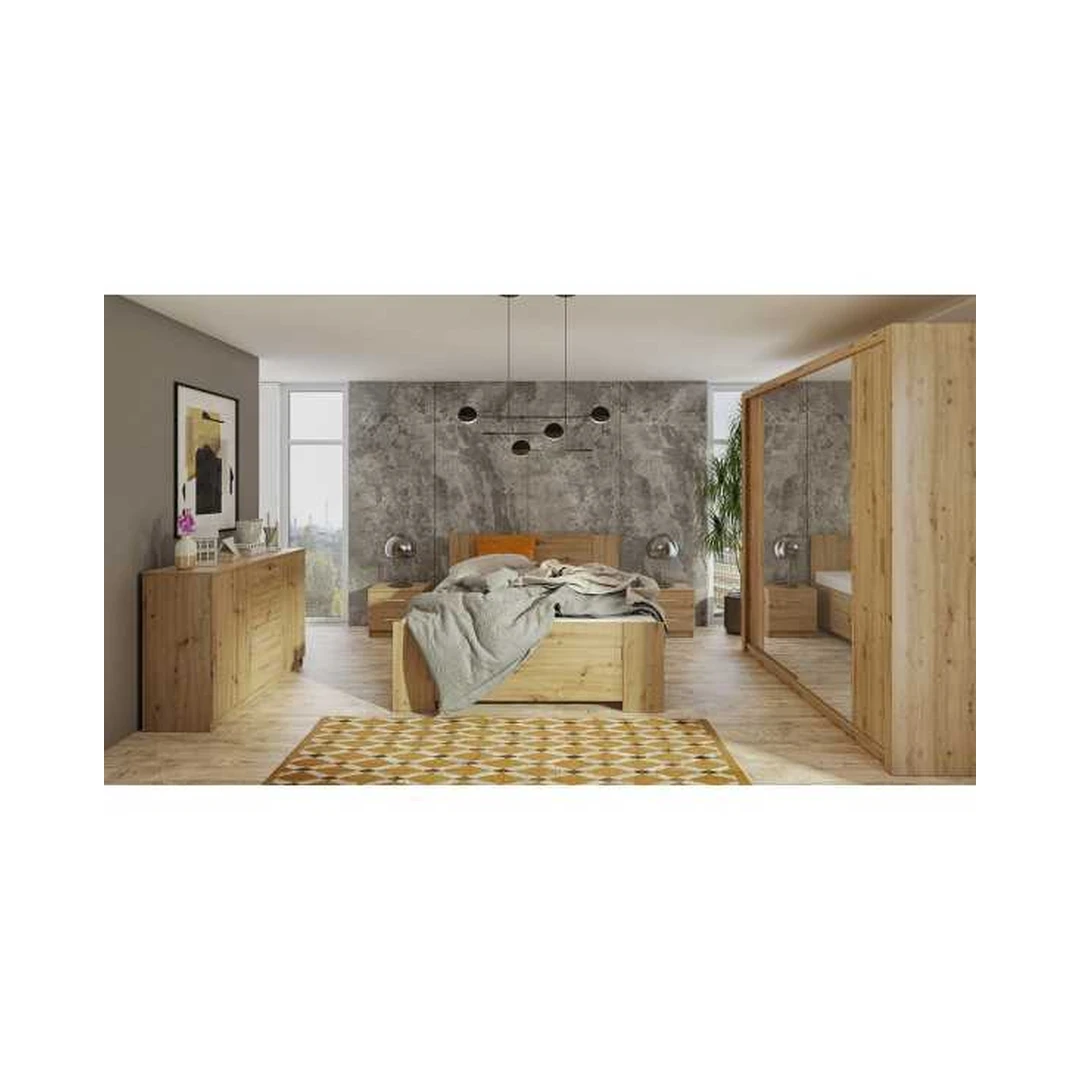 Moderni 2D4SZ Komoda su LED Apšvietimu