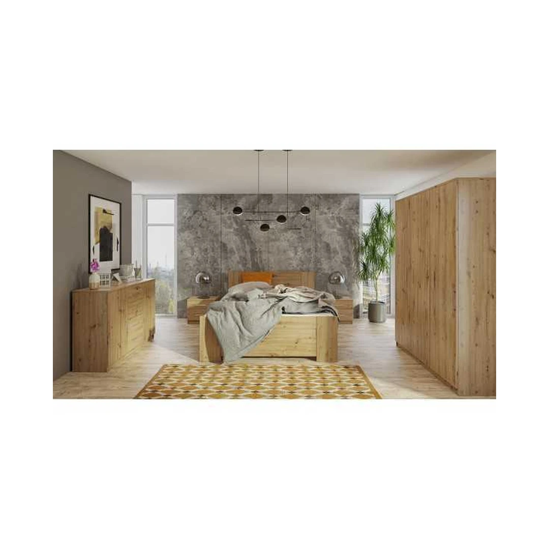 Moderni 2D4SZ komoda „Artisan“ ąžuolo spalvos