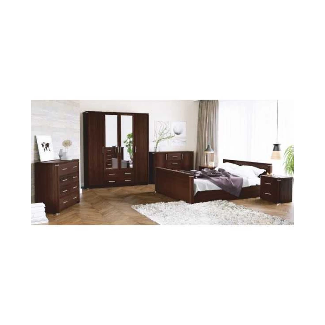 Miegamojo komplektas LUX AS – Wenge spalva, LMDP plokštė