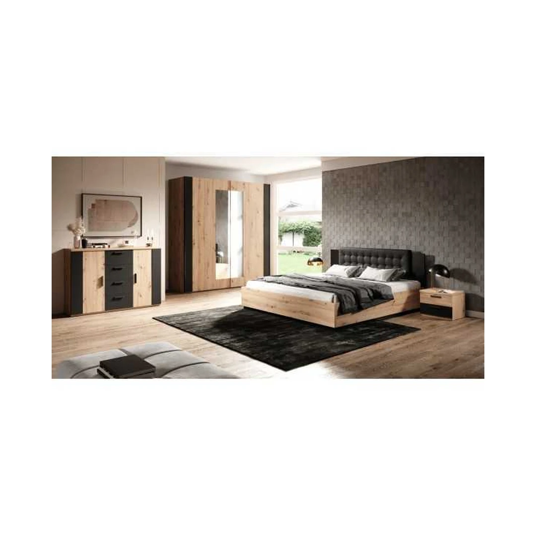 Stumdomoji spinta ir miegamojo komplektas – modernus derinys