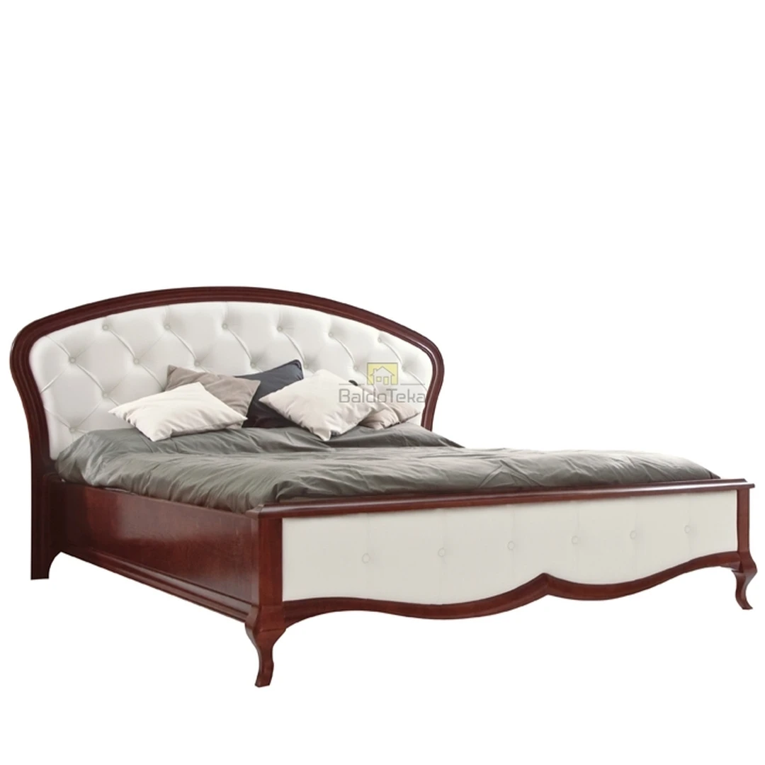 Ergonomiška alksnio masyvo lova su natūralia oda