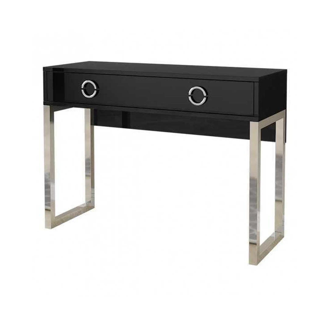 Moderni juoda spinta su chromu – 110x80x40 cm