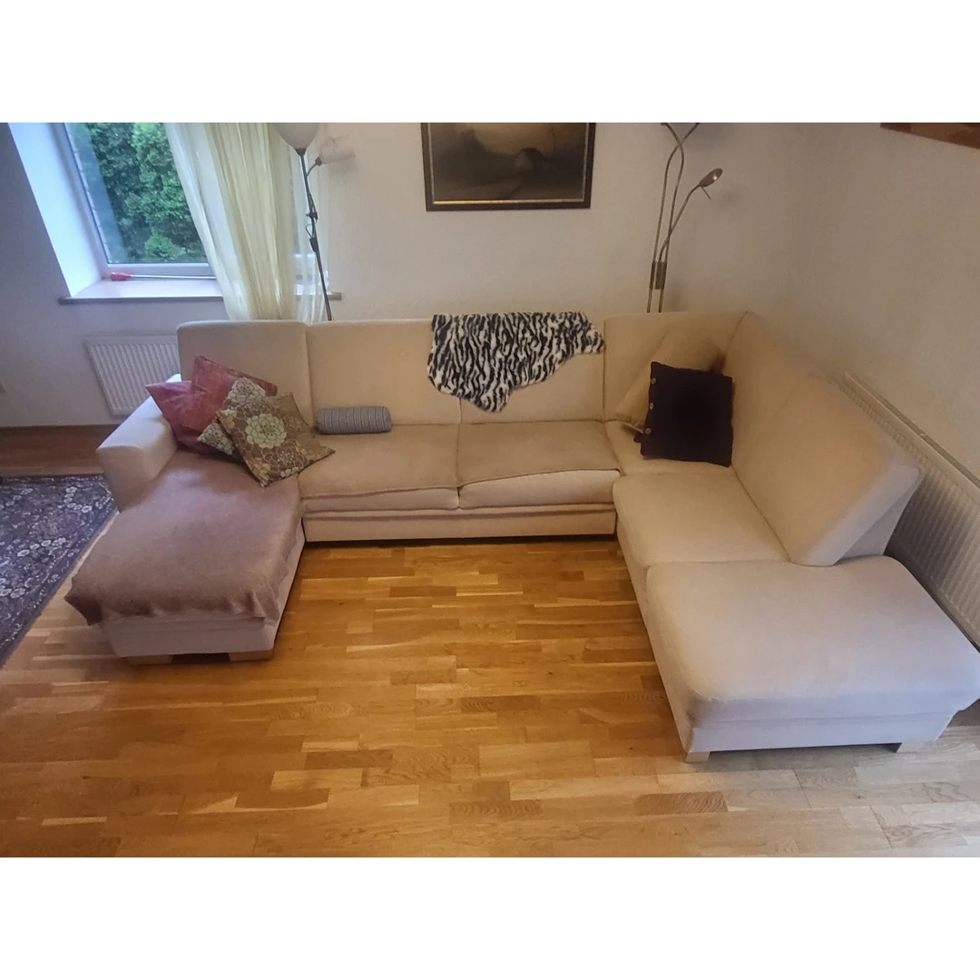 Minkštas kampas puikiai tinka poilsiui