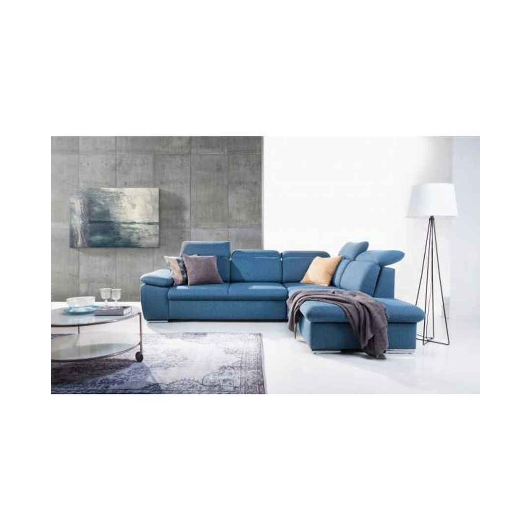 Minkštas kampas su miegojimo funkcija ir reguliuojamais atlošais