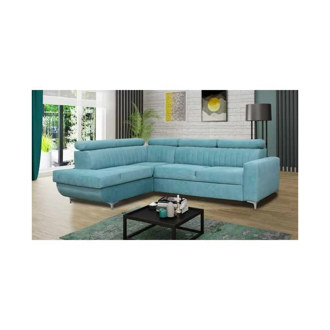 Minkštas kampas AS 74-1 su miegojimo funkcija ir patalynės dėže