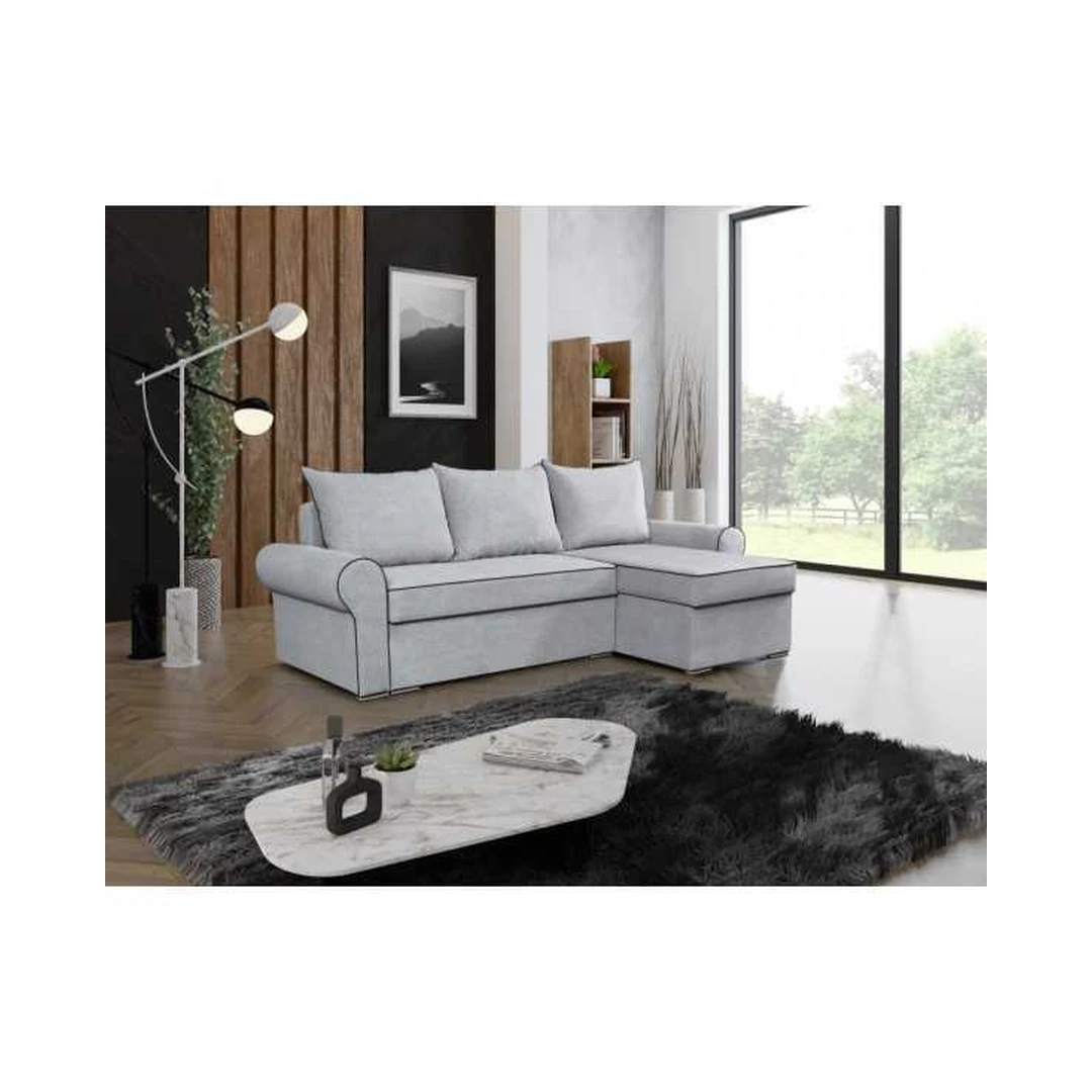 Minkštas kampas su miegojimo funkcija ir patalynės dėže