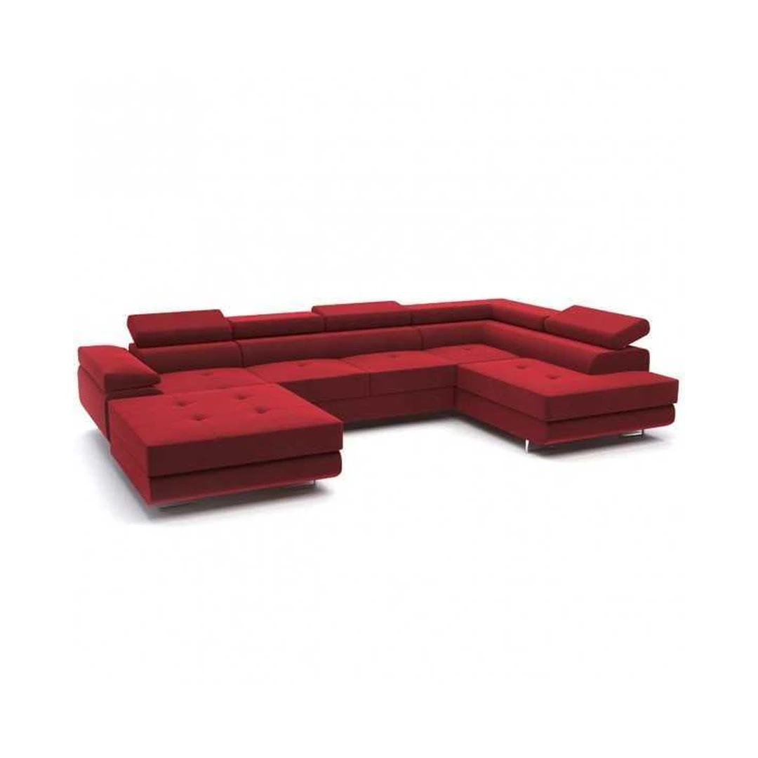 Ergonominis kampinis sofos komplektas su miego funkcija