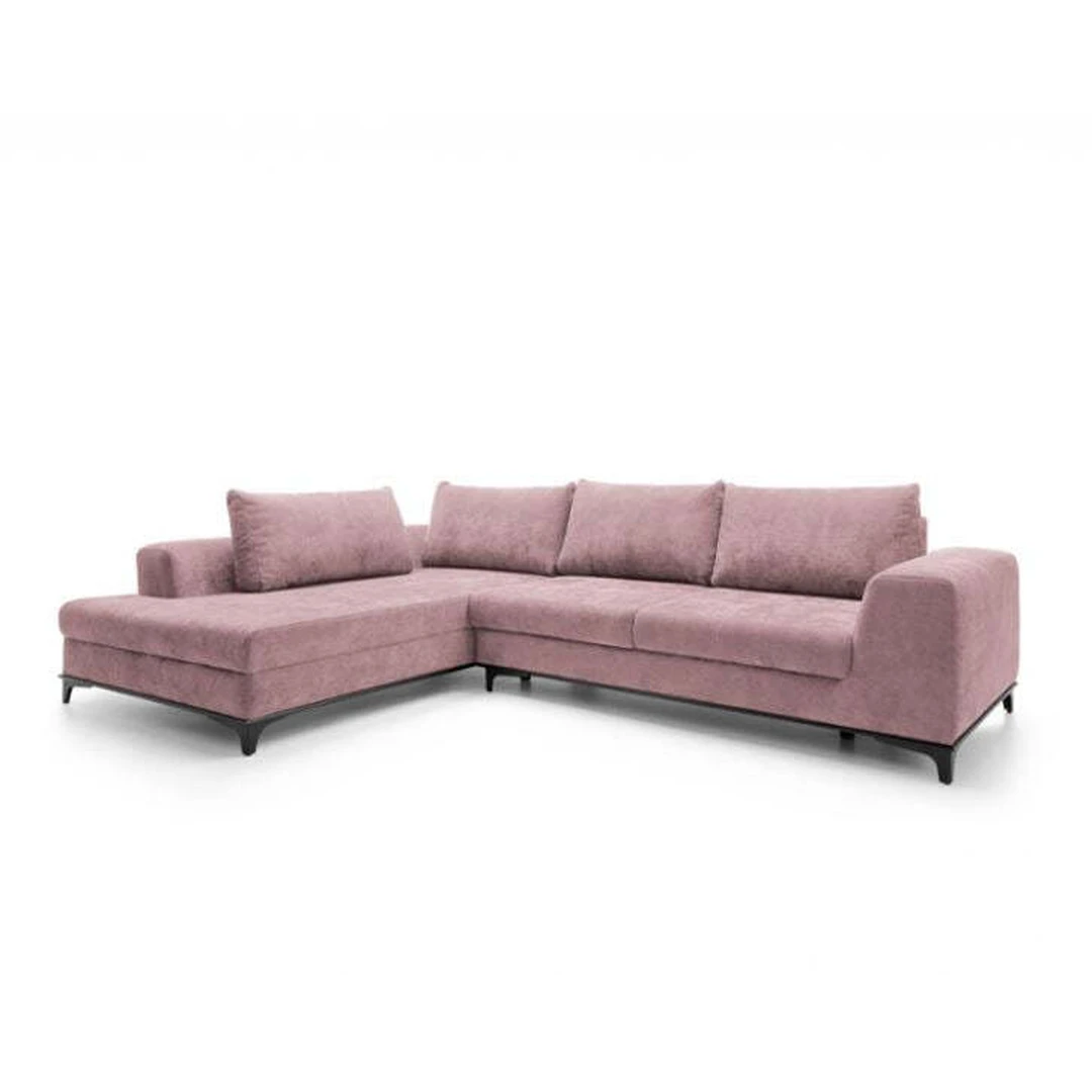 Šiuolaikiška minkšta sofa su funkcionaliu dizainu