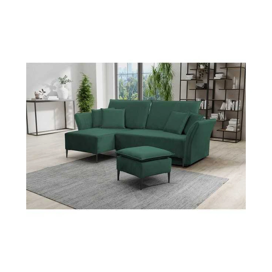 Kampinė sofa su miego funkcija Tiffany 10 audinio