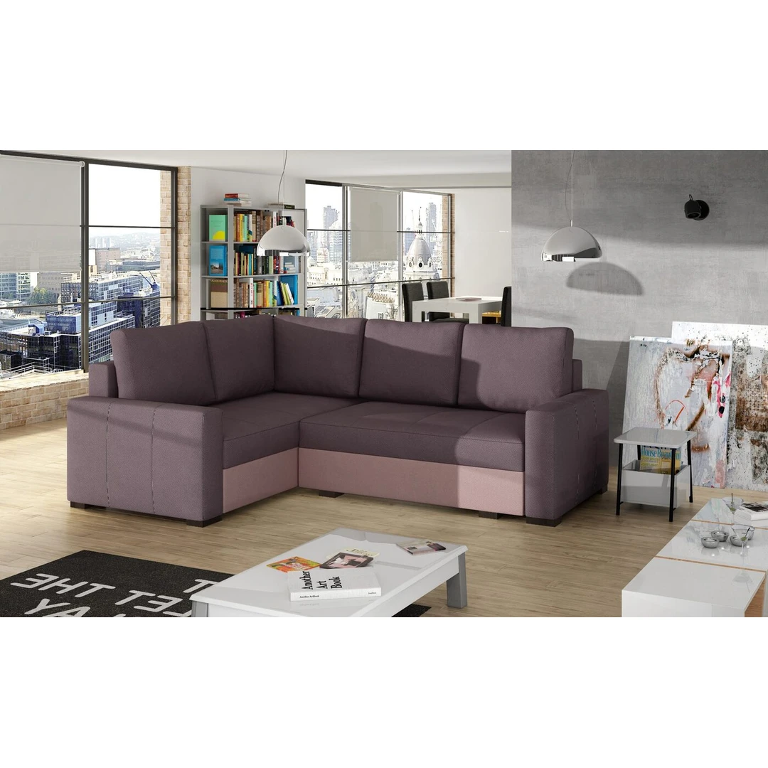 Klasikinio stiliaus minkštas kampas CORONA su miegojimo funkcija