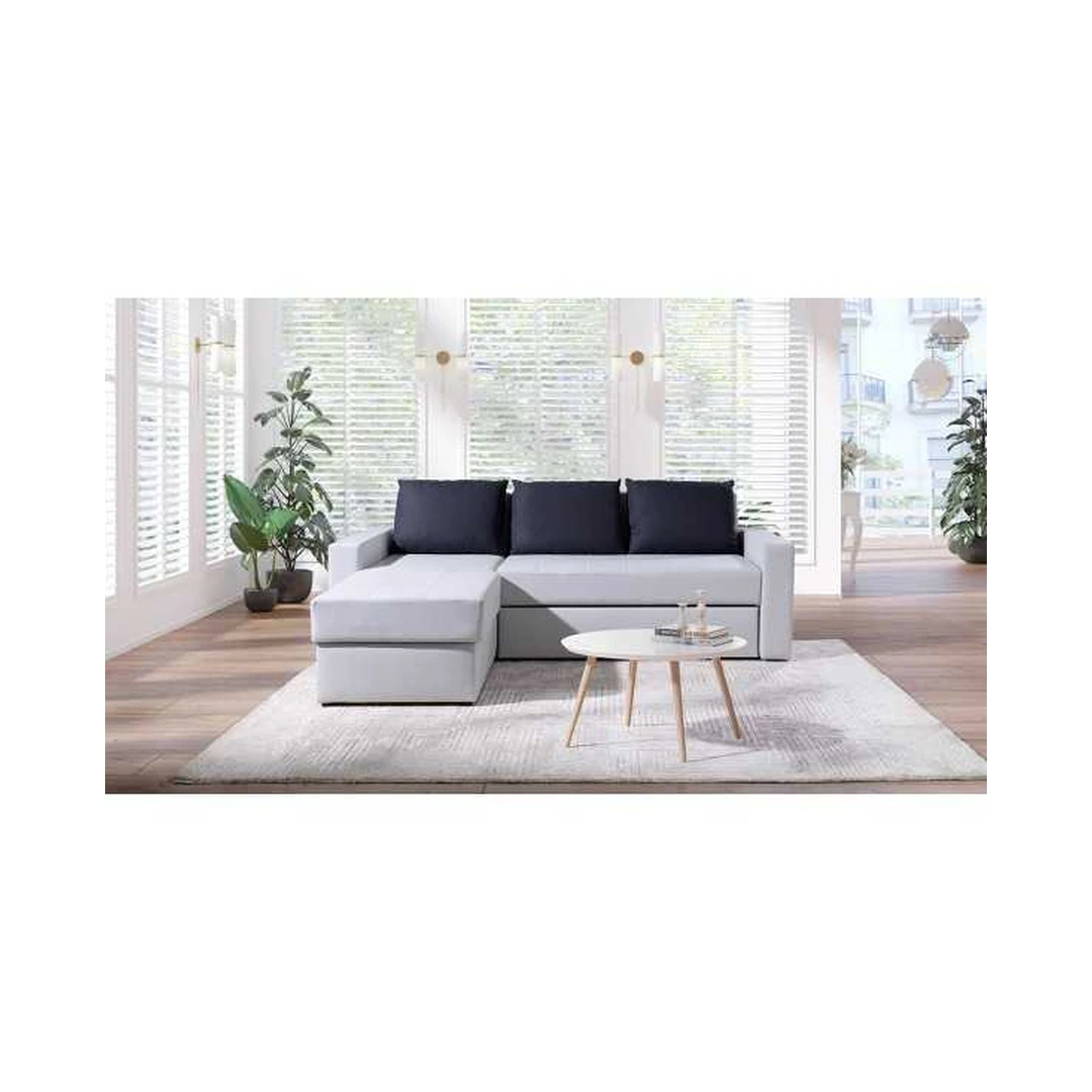 Ergonominė kampinė sofa su miego funkcija