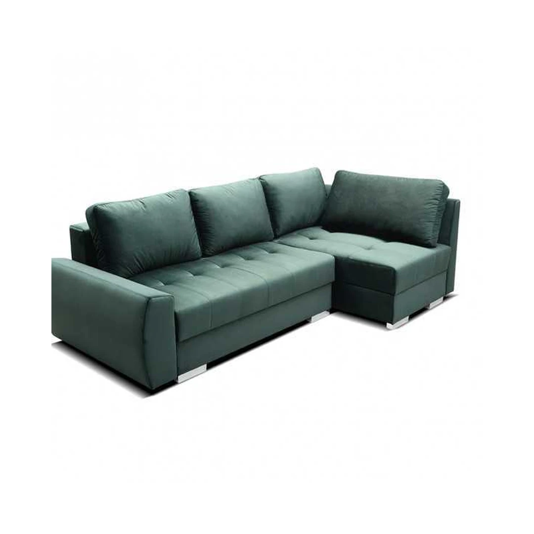 Ergonomiškas kampinis sofos kompleksas su miego funkcija