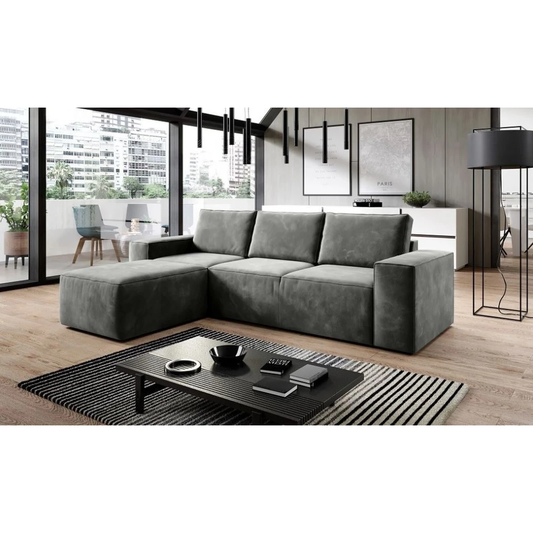 Šiuolaikiškas minkštas kampas – stiliaus ir komforto akcentas svetainei