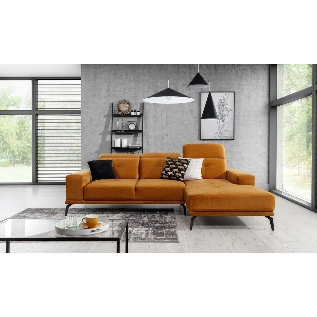 Minkštas kampas su pufu – šiuolaikiškas komfortas ir stilius