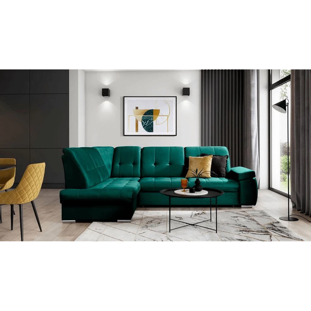 Minkštas kampas su miego funkcija – šiuolaikiškas komfortas