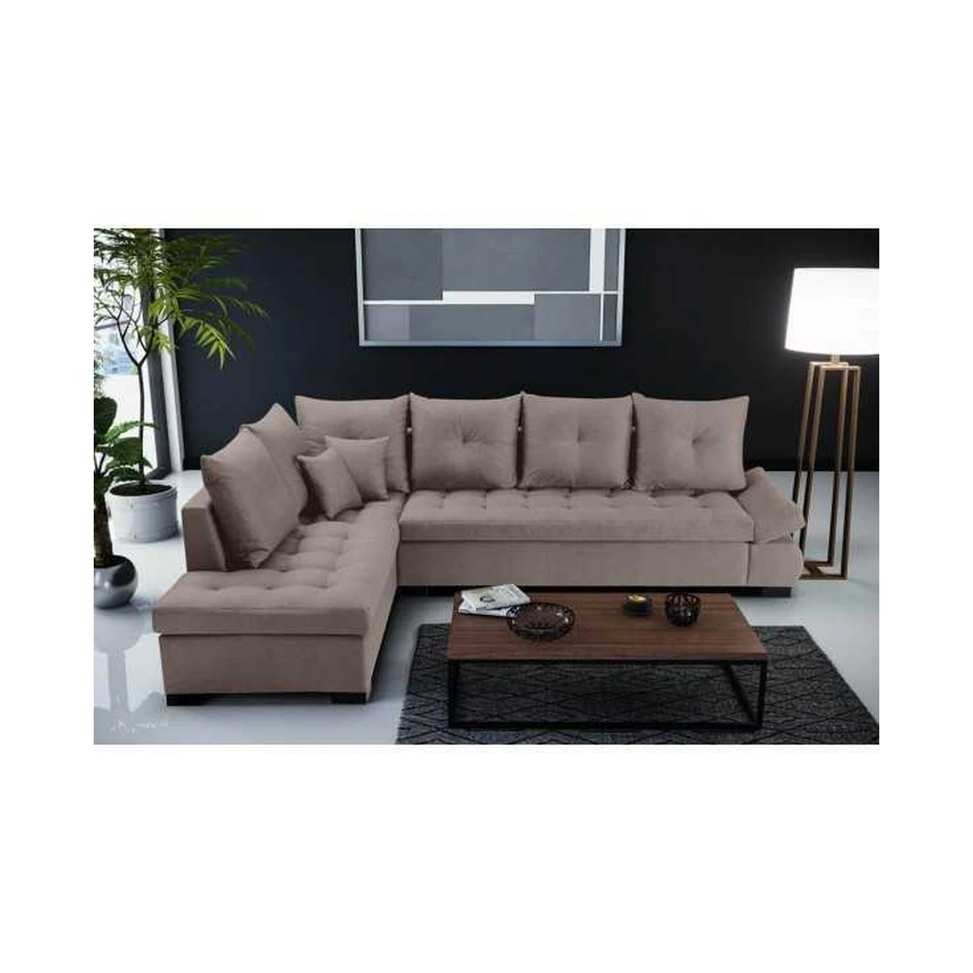 Kampinis sofos blokas su mediniu rėmu ir T30 putomis