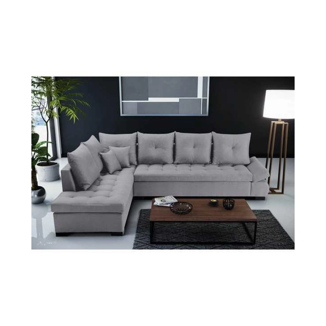 Kampinis sofos blokas su mediniu rėmu ir T30 putomis