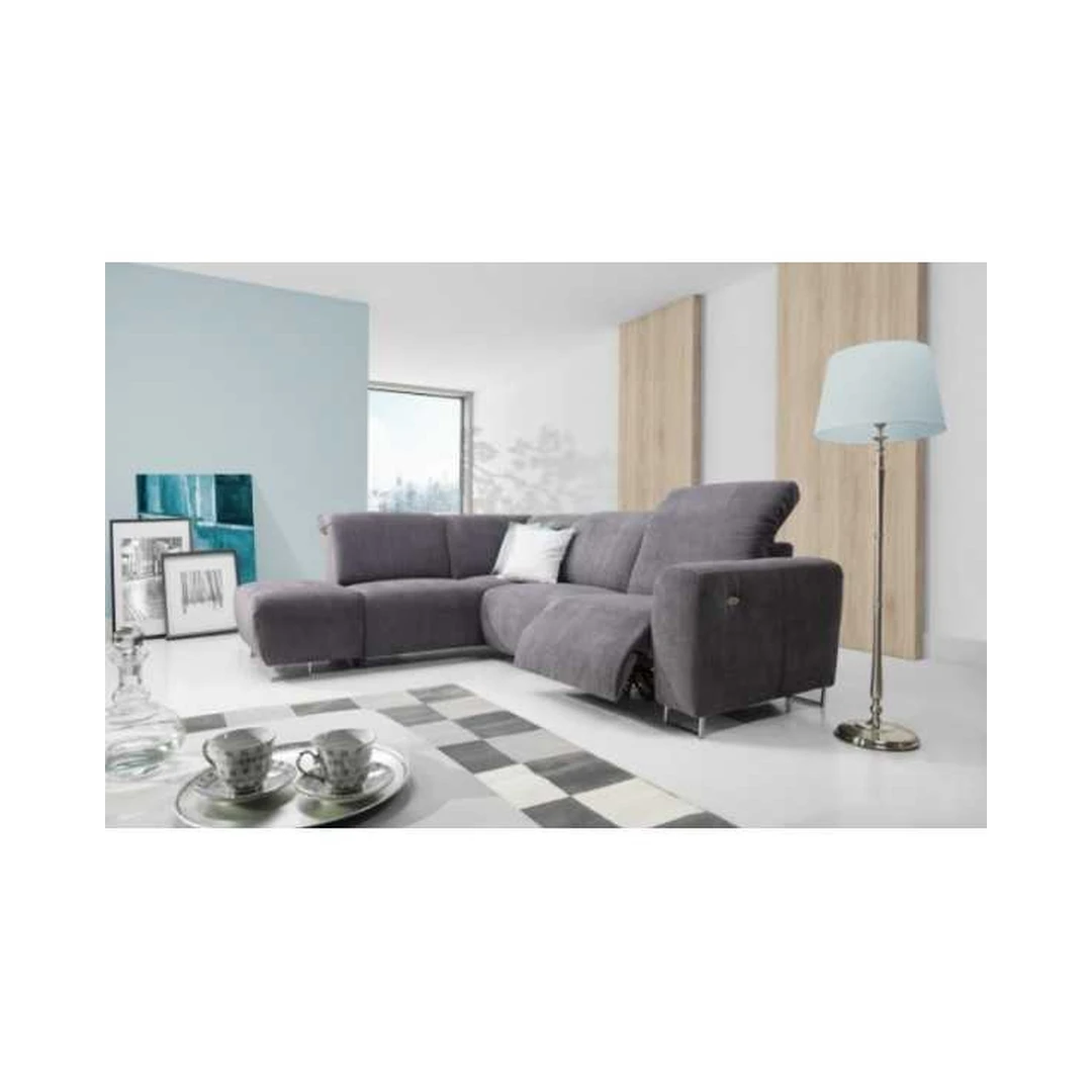 Ergonomiškas kampinis sofos komplektas su patalynės dėžė